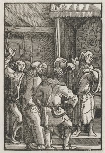 A Queda e Redenção do Homem: Cristo diante de Caifás de Albrecht Altdorfer