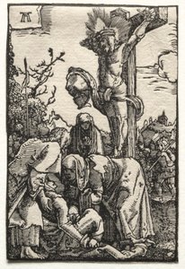 A queda e redenção do homem: Cristo na cruz, c. 1515 de Albrecht Altdorfer