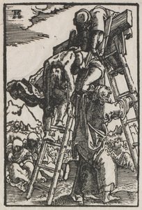 A Queda e Redenção do Homem: Descida da Cruz, c. 1515 de Albrecht Altdorfer