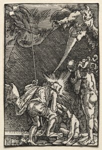 A Queda e a Redenção do Homem: Descida ao Inferno, c. 1515. de Albrecht Altdorfer