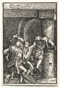 A Queda e Redenção do Homem: Flagelação de Cristo, c. 1515 de Albrecht Altdorfer