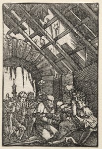 A Queda e Redenção do Homem: A Adoração dos Magos, c. 1515 de Albrecht Altdorfer
