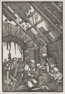 A Queda e Redenção do Homem: A Adoração dos Magos, c. 1515 de Albrecht Altdorfer