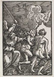 A Queda e Redenção do Homem: A Expulsão do Éden, c. 1515 de Albrecht Altdorfer