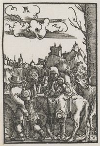 A queda e redenção do homem: a fuga para o Egito, c. 1515 de Albrecht Altdorfer