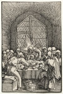 A Queda e Redenção do Homem: A Última Ceia, c. 1515 de Albrecht Altdorfer
