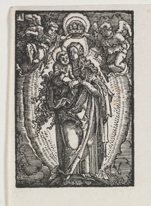A Queda e Redenção do Homem: A Virgem como Rainha do Céu, c. 1513 de Albrecht Altdorfer