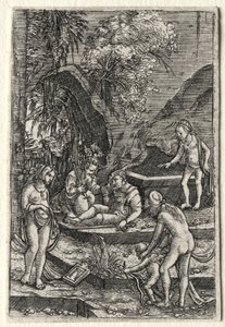 O Julgamento de Paris, 1511. de Albrecht Altdorfer