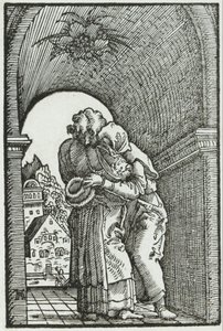 O encontro de Joaquim e Ana de Albrecht Altdorfer