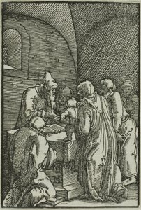 A Apresentação no Templo, de A Queda e Redenção do Homem de Albrecht Altdorfer