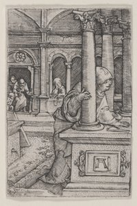 A Virgem à Procura de Jesus no Templo de Albrecht Altdorfer