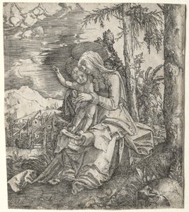 A Virgem em uma Paisagem de Albrecht Altdorfer