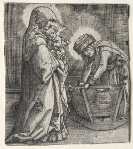 A Virgem com o Menino e Santa Ana no Berço de Albrecht Altdorfer