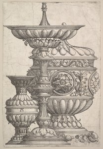 Três embarcações elegantes em um fundo branco, ca. 1525 de Albrecht Altdorfer
