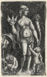 Vênus entre dois cupidos de Albrecht Altdorfer