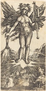 Mulher alada em uma estrela de Albrecht Altdorfer