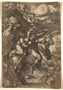 Rapto de Proserpina em um Unicórnio de Albrecht Dürer