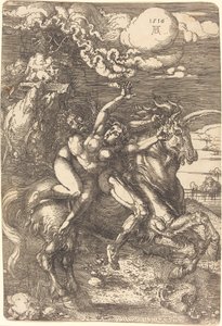 Rapto em um unicórnio de Albrecht Dürer