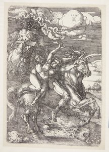Rapto em um unicórnio de Albrecht Dürer