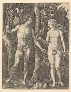 Adão e Eva, 1566. de Albrecht Dürer