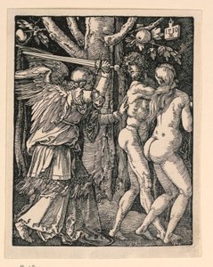 Adão e Eva expulsos do paraíso, da série A Pequena Paixão de Albrecht Dürer