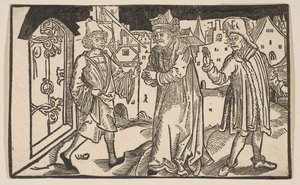 Andria, da Comédia de Terence, reimpressão do século XIX. de Albrecht Dürer