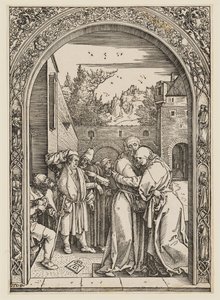 Ana e Joaquim sob a Porta Dourada de Albrecht Dürer