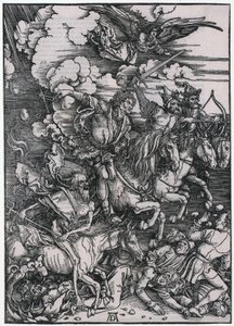 Cavaleiros do Apocalipse, Figura III, Folha 5 da série «O Apocalipse» de Albrecht Dürer
