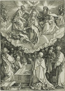 Assunção e Coroação da Virgem, de A Vida da Virgem de Albrecht Dürer