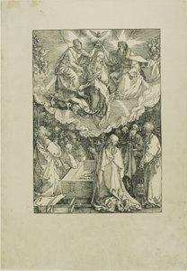 Assunção e Coroação da Virgem, de A Vida da Virgem de Albrecht Dürer