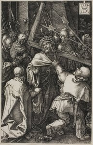 Carregamento da Cruz, da Paixão Gravada de Albrecht Dürer