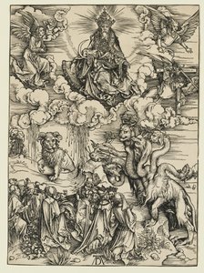 Besta com dois chifres como um cordeiro de Albrecht Dürer