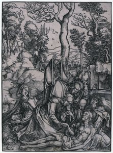 Lamentação de Cristo, folha 9 da série «A Grande Paixão» de Albrecht Dürer