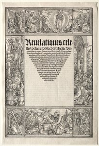 Fronteira - com o batismo de Cristo. de Albrecht Dürer