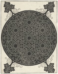 Exemplo de bordado com sete desenhos florais de Albrecht Dürer