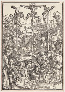 Calvário (modesto xilogravura) de Albrecht Dürer