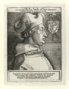 Cardeal Albert de Brandemburgo, 1523 de Albrecht Dürer