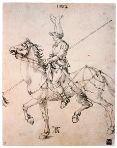 Cavalier com lança, 1502 de Albrecht Dürer