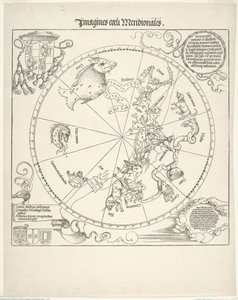 Mapa Celestial do Céu do Sul (Imagines coeli meridionalis) de Albrecht Dürer