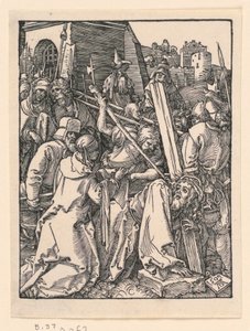 Cristo carregando a cruz, da série A Pequena Paixão de Albrecht Dürer