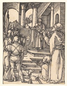 Cristo perante Pilatos, de «A Pequena Paixão» de Albrecht Dürer
