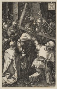 Cristo levando a cruz, de «A Paixão» de Albrecht Dürer