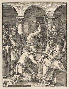 Cristo coroado de espinhos, de «A Pequena Paixão» de Albrecht Dürer