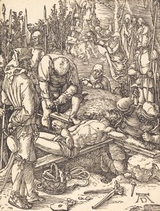 Cristo pregado na cruz, provavelmente c. 15091510. de Albrecht Dürer