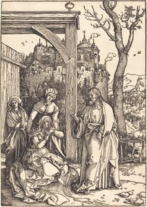 Cristo se despedindo de sua mãe de Albrecht Dürer