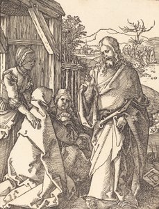 Cristo se despedindo de sua mãe, provavelmente c. 15091510. de Albrecht Dürer