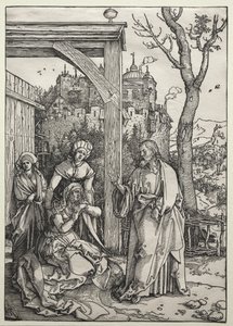 Cristo se despedindo de sua mãe de Albrecht Dürer