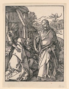 Cristo se despedindo de sua mãe, da série A Pequena Paixão de Albrecht Dürer