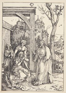Cristo se despedindo de sua mãe de Albrecht Dürer