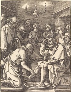 Cristo lavando os pés dos discípulos de Albrecht Dürer